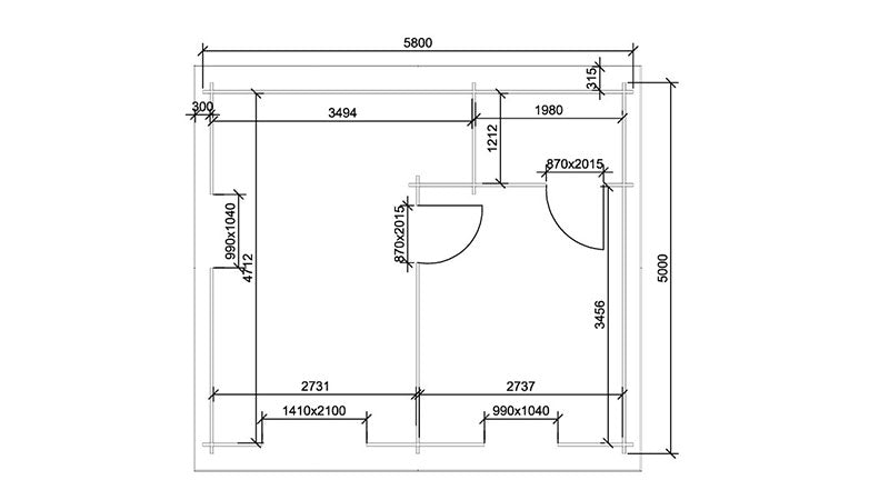 Mull 5.8m x 5m (45mm)