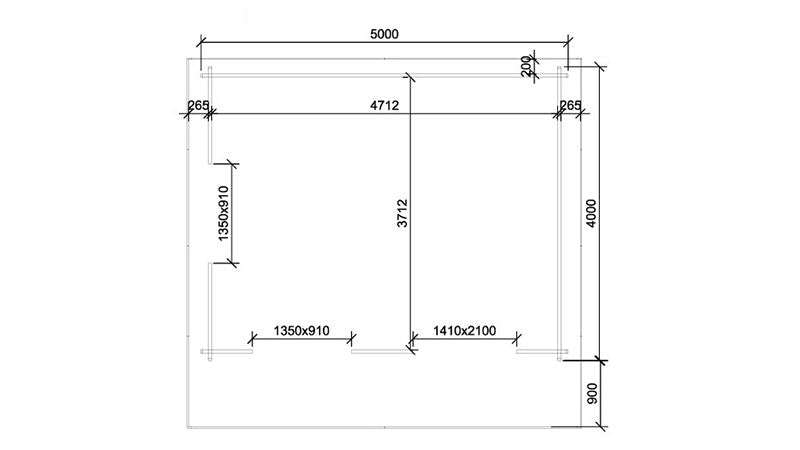 Nairn 5m x 4m + 1m overhang