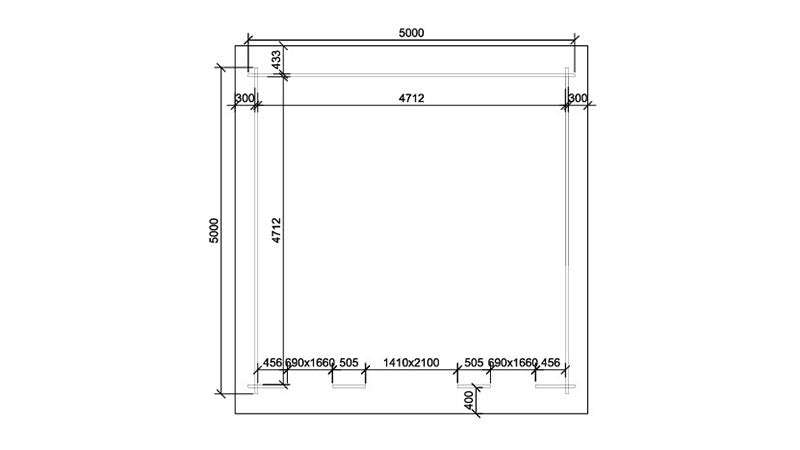 Harris 5m x 5m