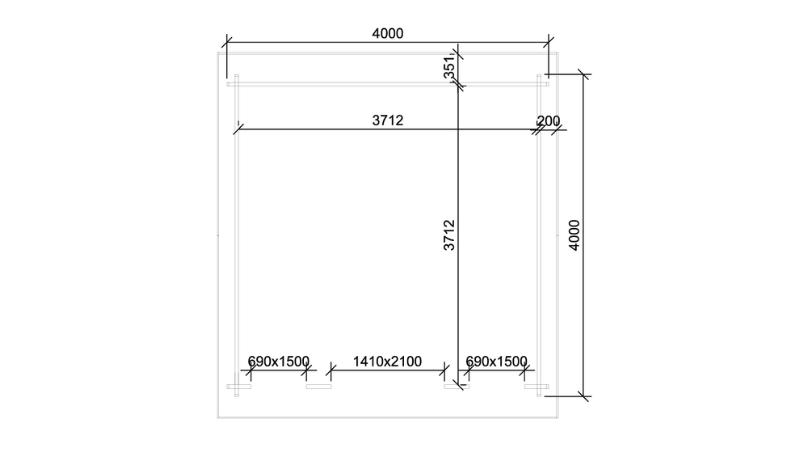 Kinloch 4m x 4m