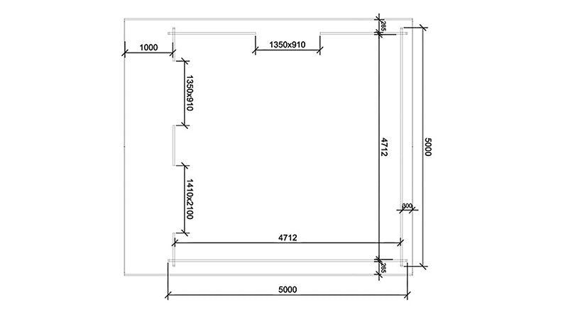 Nairn 5m x 5m + 1m overhang