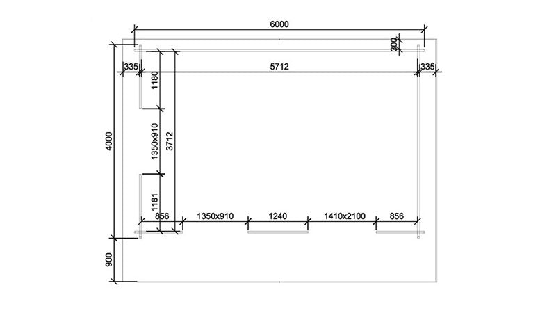 Nairn 6m x 4m + 1m overhang