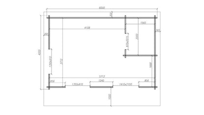 Nairn Studio 6m x 4m + 1m overhang