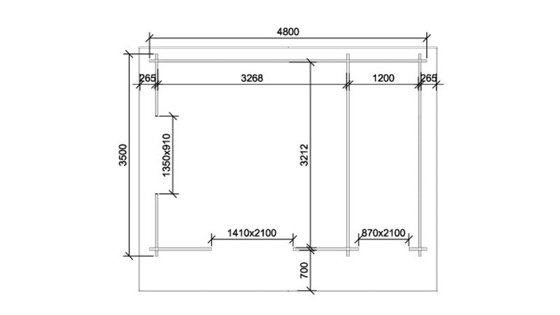 Oban 4.8m x 3.5m