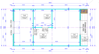 Stornoway Pod One Bed B - 4m x 8m